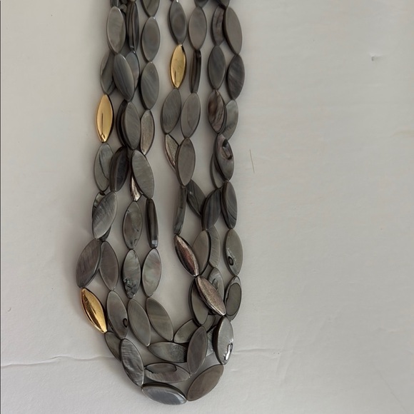 New Chico’s Elegant Multi-Strand Silver and Gold Necklace - Picture 6 of 10